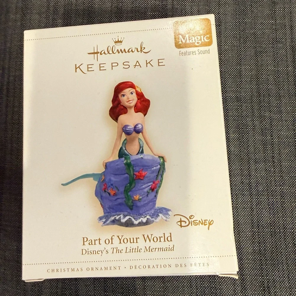 Hallmark Disney The Little‎ Mermaid Part Of Your World Christmas Ornament w/box